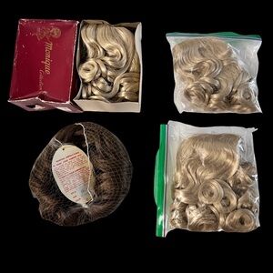 Monique Collection and Kemper Doll Wigs Lot of 4